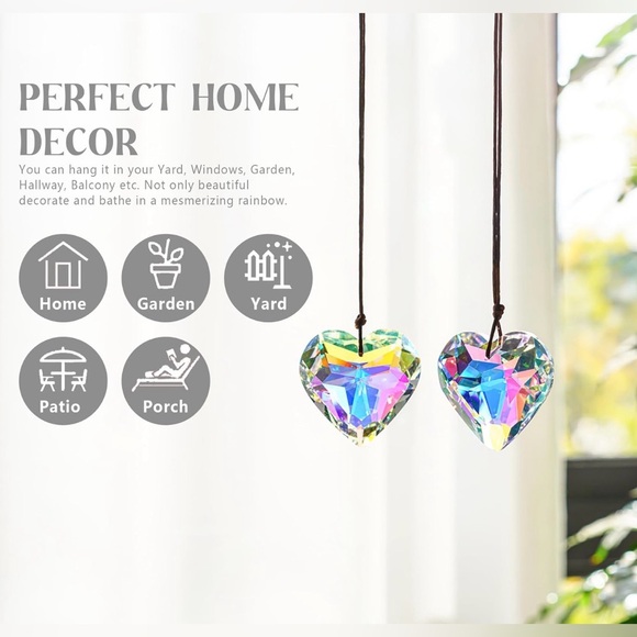 Crystal Heart Sun Catchers - Picture 4 of 5